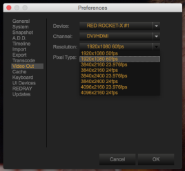 Video Out Preferences Video Out Preferences